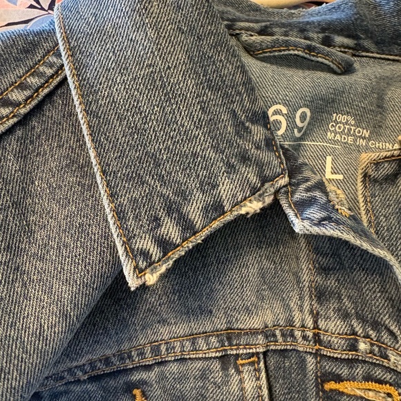 GAP 1969 Style Vintage Woman’s Blue Denim Jean Jacket L - Picture 11 of 15